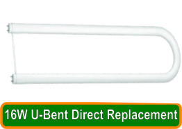 16W U-Bent Direct Replacement
