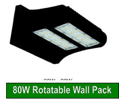 80W Rotatable Wall Pack